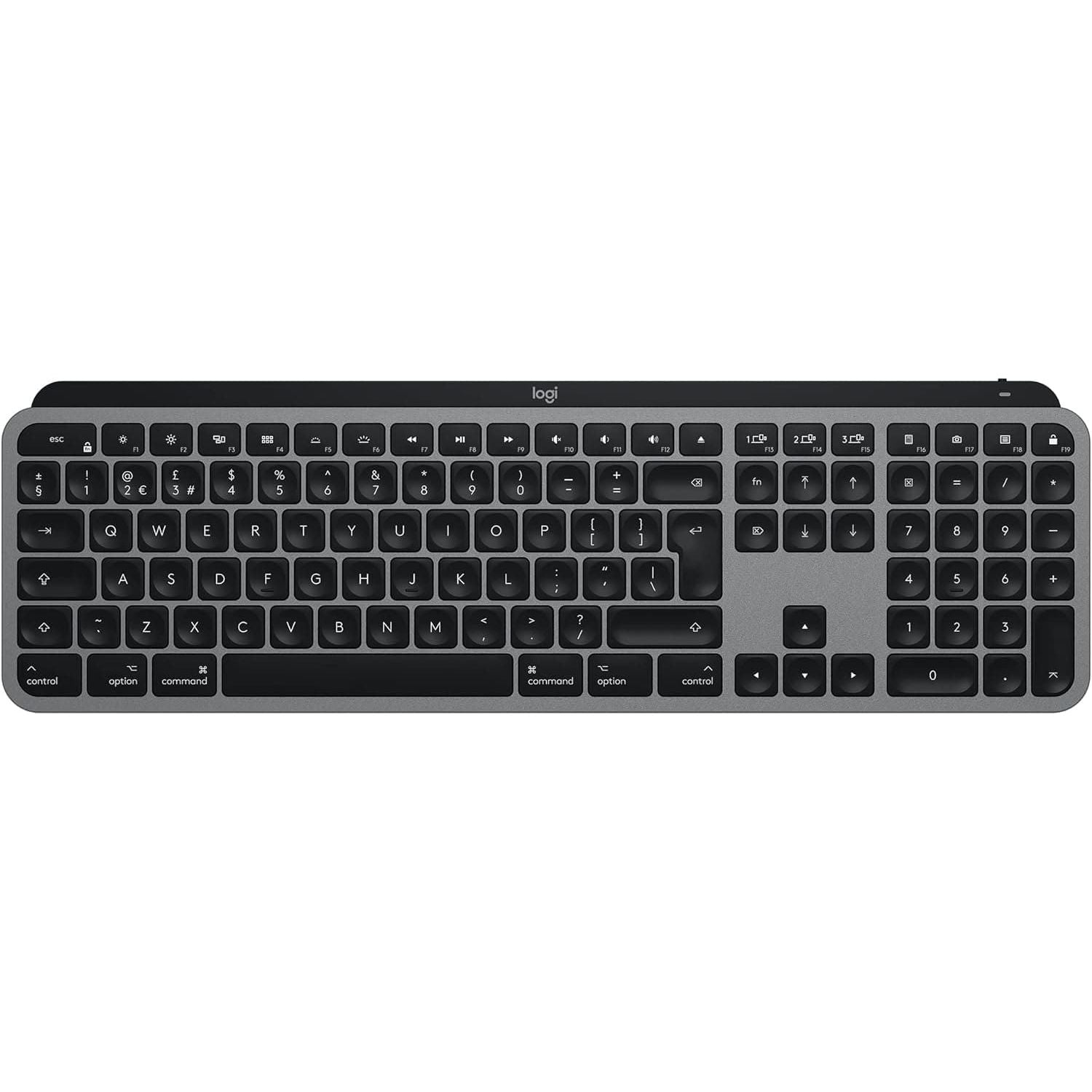 Buy Logitech,Logitech YR0073 MX Keys Advanced Wireless Illuminated Keyboard for Mac, Backlit LED Keys, Bluetooth, USB-C, MacBook Pro, Macbook Air, iMac, iPad Compatible, Metal Build, Silver - Gadcet UK | UK | London | Scotland | Wales| Ireland | Near Me | Cheap | Pay In 3 | Keyboards